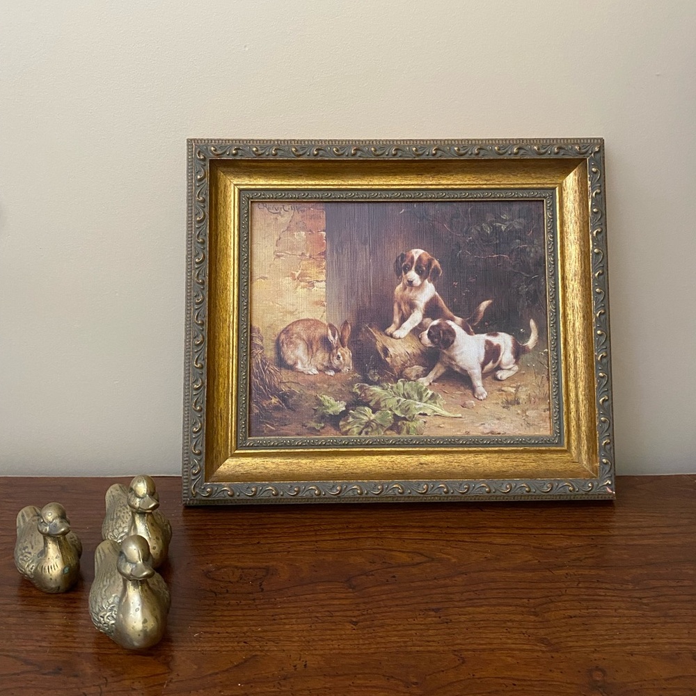 "Best of Friends" Carl Reichert litho print on canvas - Picture 6 of 7